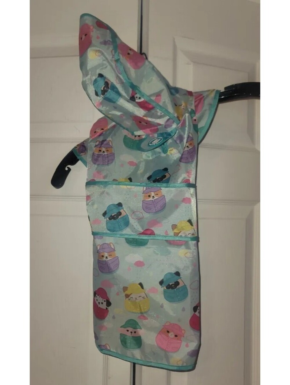 SQUISHMALLOWS "IT'S RAINING SQUISH" PET RAINCOAT - SIZE SMALL - NWOT